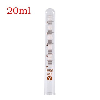 Ống nghiệm thủy tinh chia vạch cổ trơn 20ml- kích thước 18x150mm