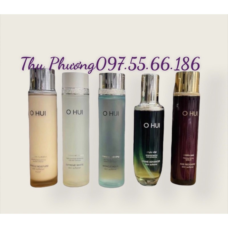 LỌ NƯỚC HOA HỒNG DƯỠNG SÁNG DA OHUI 150ML (TÁCH SET)