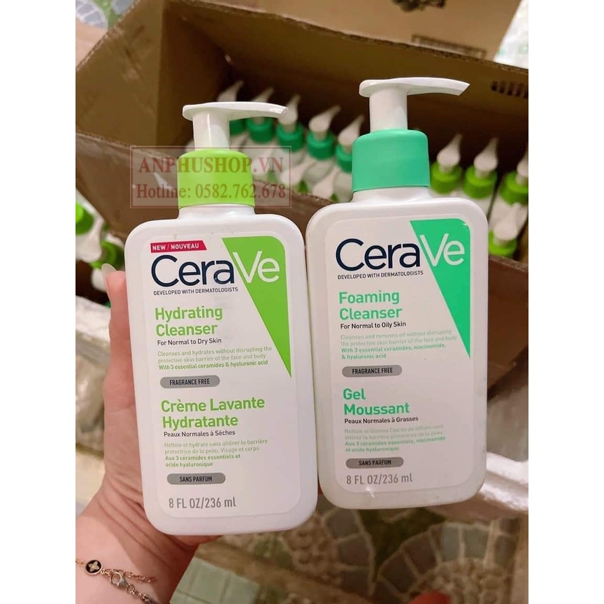 Sữa rửa mặt Cerave Foaming Facial Cleanser 236ml ( Hàng chính hãng )