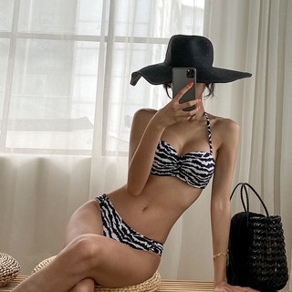 Bikini 2 mảnh họa tiết da báo sexy phong cách Hàn Quốc, đồ bơi đi biển nữ CiCi