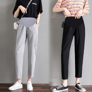 NSCAT-Quần mẹ bầu mỏng rộng rãi hợp thời trang các bà mẹ mặc quần áo bầu bình thường
