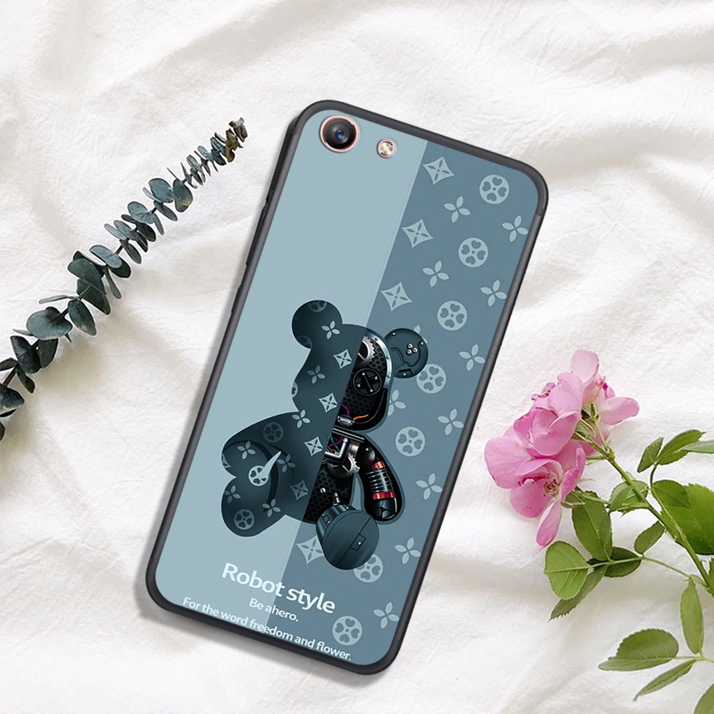 ỐP LƯNG OPPO A57 4G  - A37 -A39 - A57 cũ - A59 - F1S - F1 PLUS , IN HÌNH GẤU ROBOT CỰC ĐẸP.