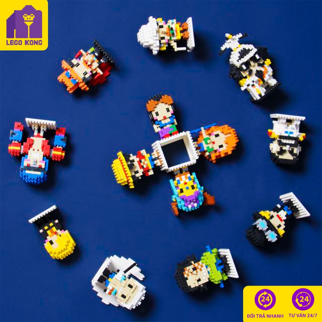Đồ chơi lắp ráp mô hình block One piece nano block viêm đế sabo anime naruto xếp hình magic block cute minifigure manga