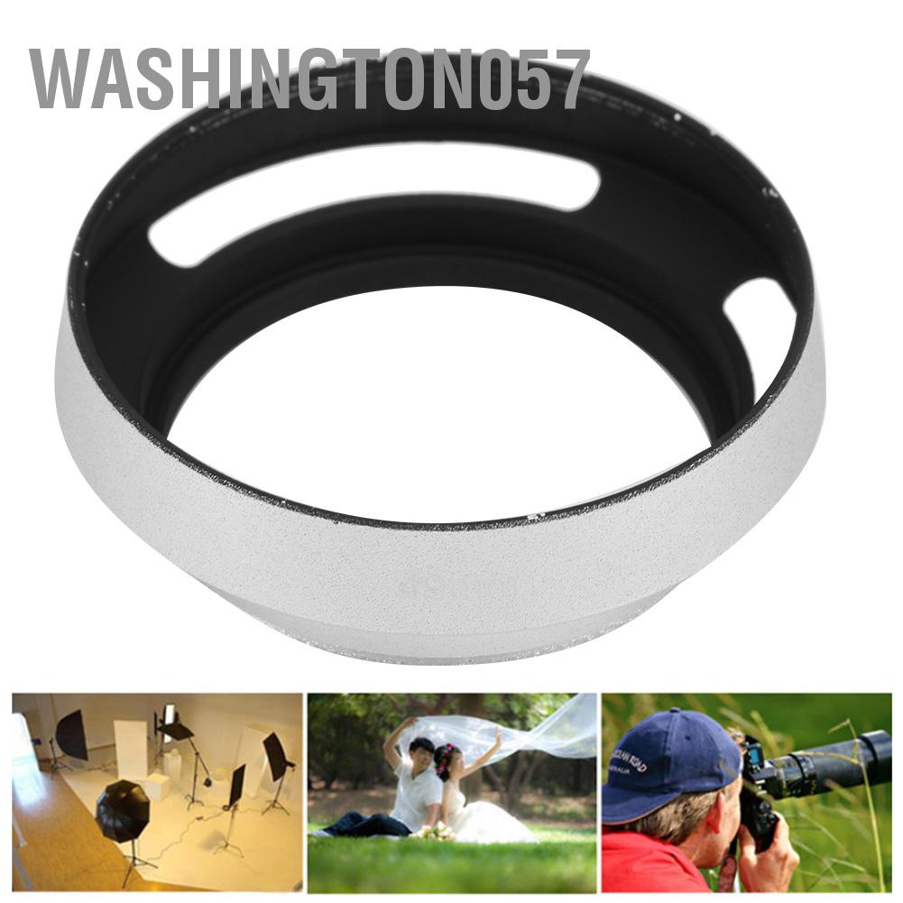 Hàng Hot Hợp kim nhôm phổ dụng Máy ảnh rỗng di động Ống kính vát che nắng Bạc Hàng giao ngayWashington057
