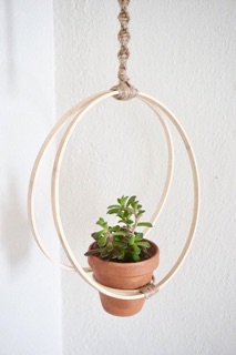 Vòng tre làm dreamcatcher, macrame trang trí nhà cửa
