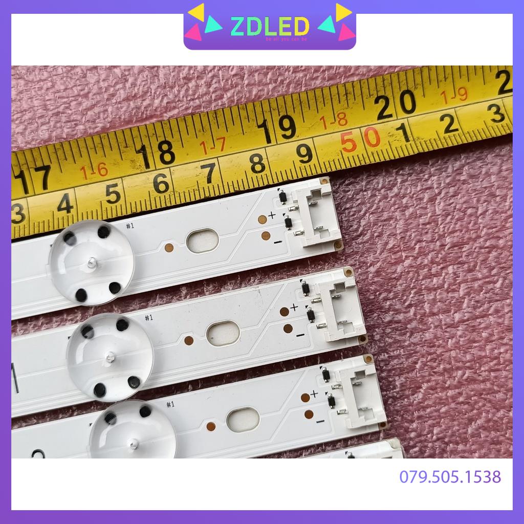 LED TIVI LG 49UH617V MỚI 100% HÀNG ZIN HÃNG, BỘ GỒM 8 KHÚC NỐI LẠI THÀNH 4 THANH, MỖI KHÚC 4 BÓNG 3V, DÀI 49cm