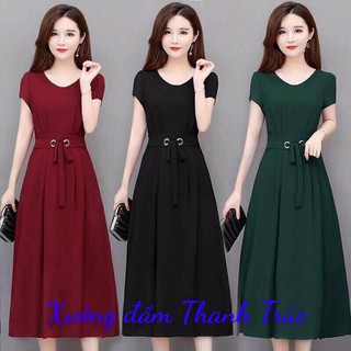 Đầm xoè khoen eo thắt nơ m/l/xl/2xl