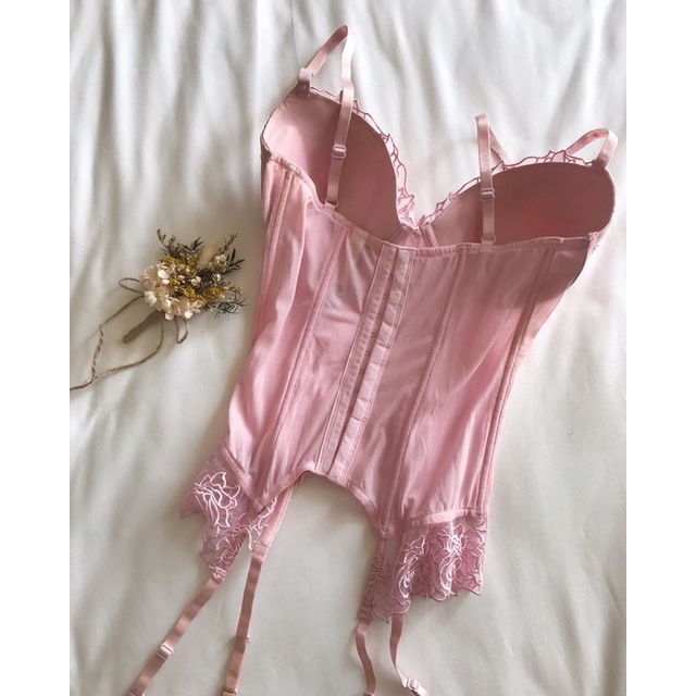 Áo corset hồng 2hand