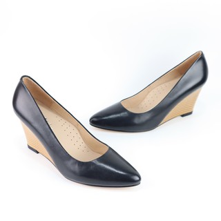 Giày đế xuồng  cao 7cm da thật 1130