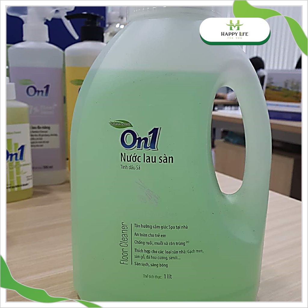 Nước lau sàn, nước lau nhà, nước lau sàn đuổi muỗi, diệt khuẩn, khử mùi On1 an toàn cho trẻ em 4 lít - Happy Home 4U