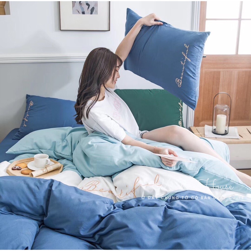 [HÀNG XUẤT NHẬT] BỘ CHĂN GA GỐI ĐỆM COTTON BEAUTIFUL DRAP GIUỜNG MẪU MỚI NHẤT | BigBuy360 - bigbuy360.vn