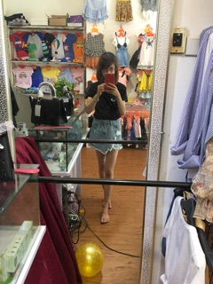 quần giả váy jean 😘