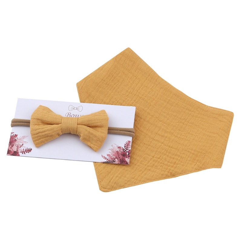 Set 2 Yếm Ăn Co Dãn Xinh Xắn Cho Bé Gái
