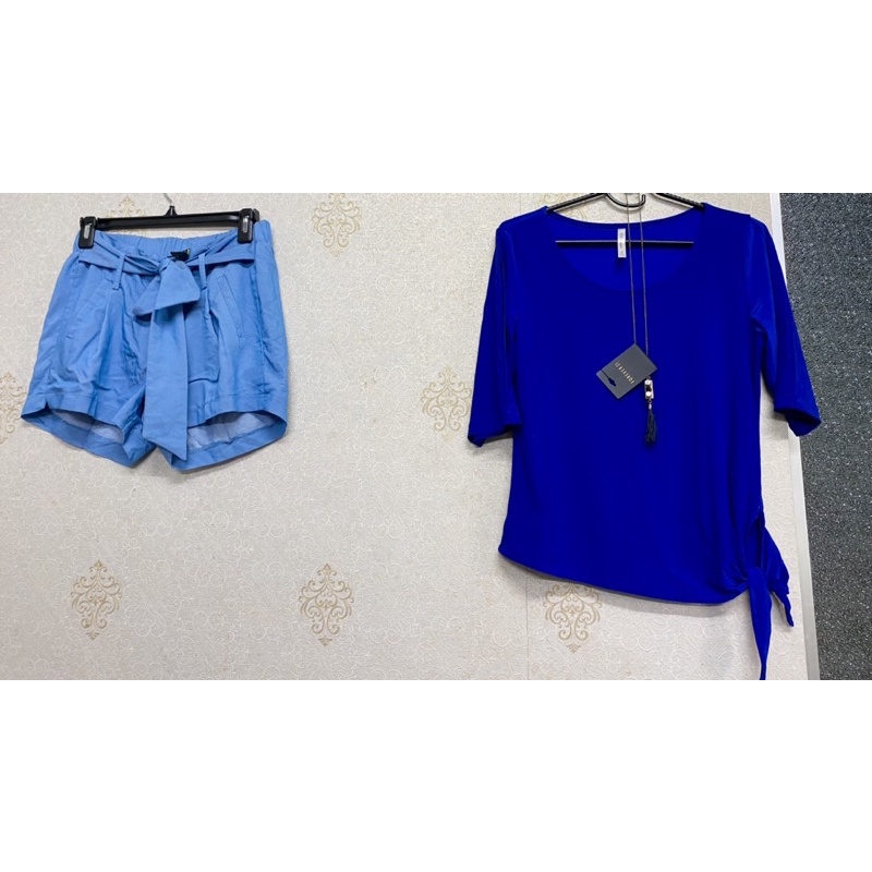 Áo thun xanh cobalt vnxk