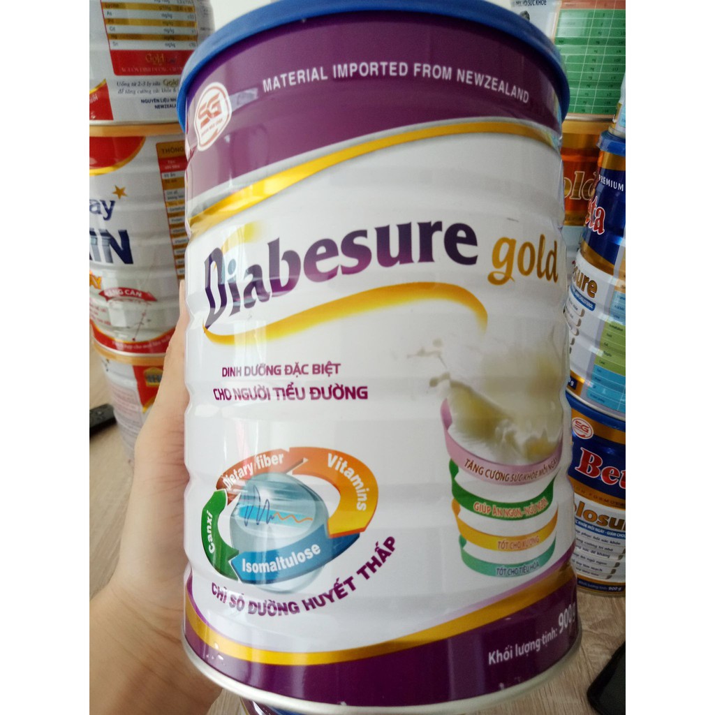 Sữa Bột Chuyên Biệt Cho Người Tiểu Đường Diabesure Gold 900g