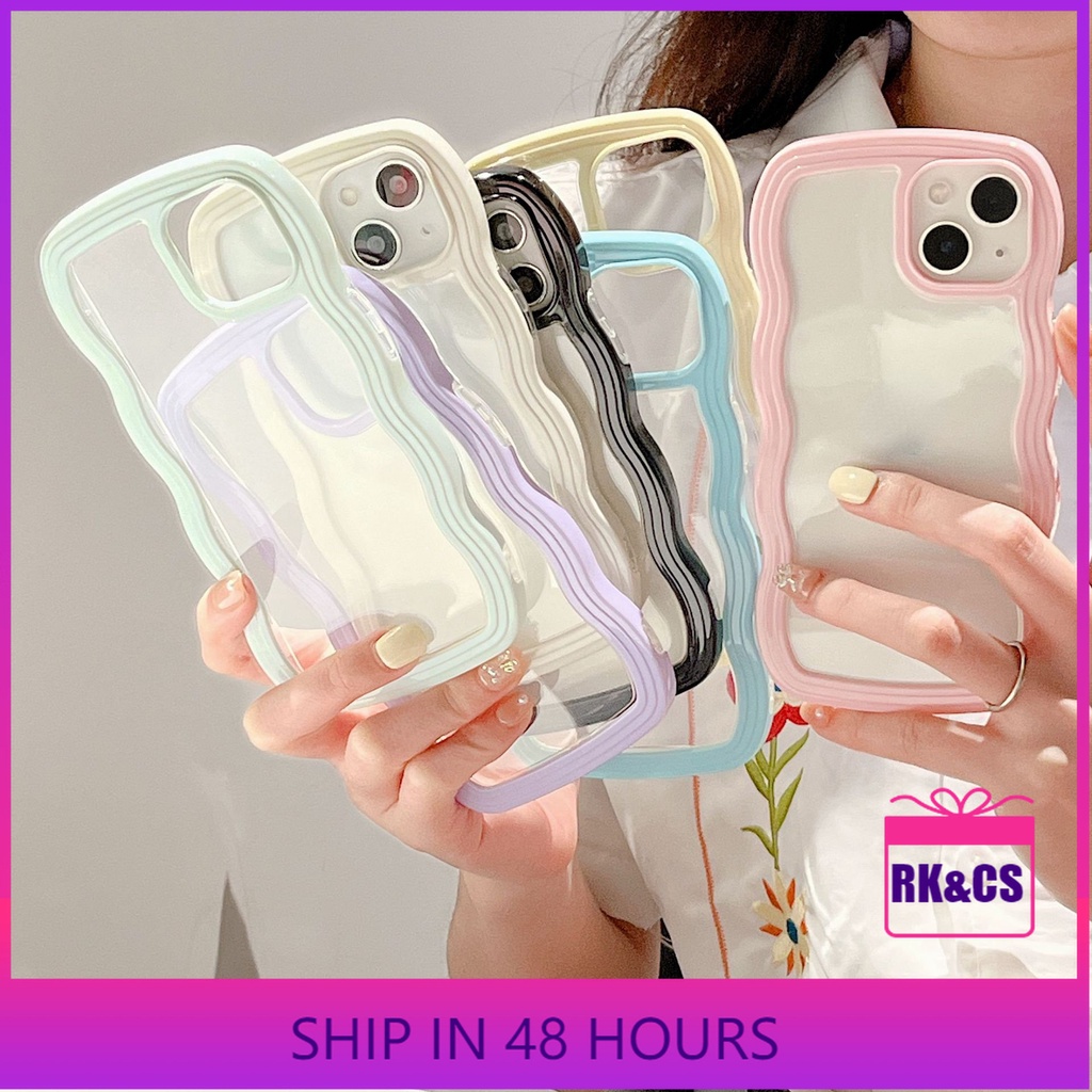 Ốp lưng iphone Ốp Điện Thoại Họa Tiết Gợn Sóng Cho iphone13pro Max iPhone 12 11/Promax/X/Xs/13/Pro/Max RK CASE-III