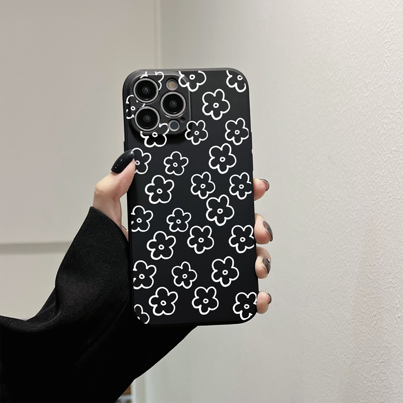 Ốp lưng iphone Ốp Điện Thoại In Họa Tiết Hoa Cho Iphone 13 Pro Max 12 11 Pro Max 6 6s 7 8 Plus X Xr Xs Max