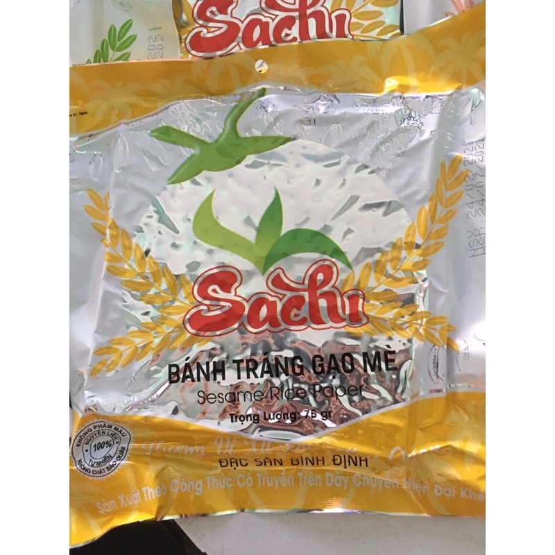 Bánh tráng nướng Sachi vị mè 4 cái/gói ( Đặc sản Bình Định)