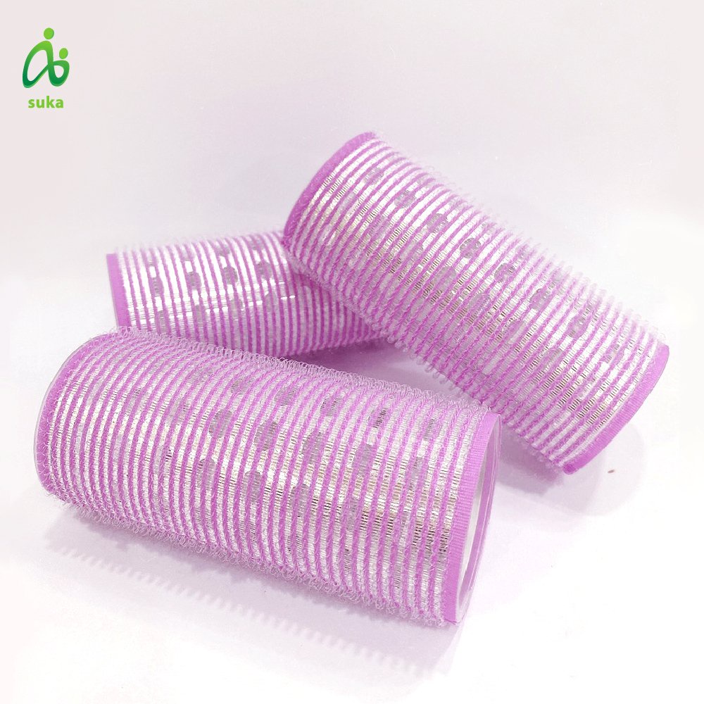 Lô uốn tóc phong cách Hàn quốc, cuộn mái tự dính ,làm xoăn lọn tóc nữ  lõi nhôm  size 12 x 5cm SK