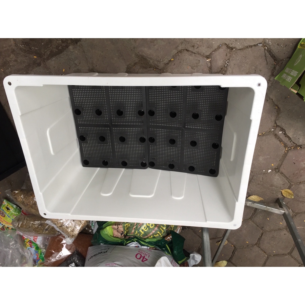 Khay trồng rau sạch thông minh cao cấp, chậu trồng rau 70 lít