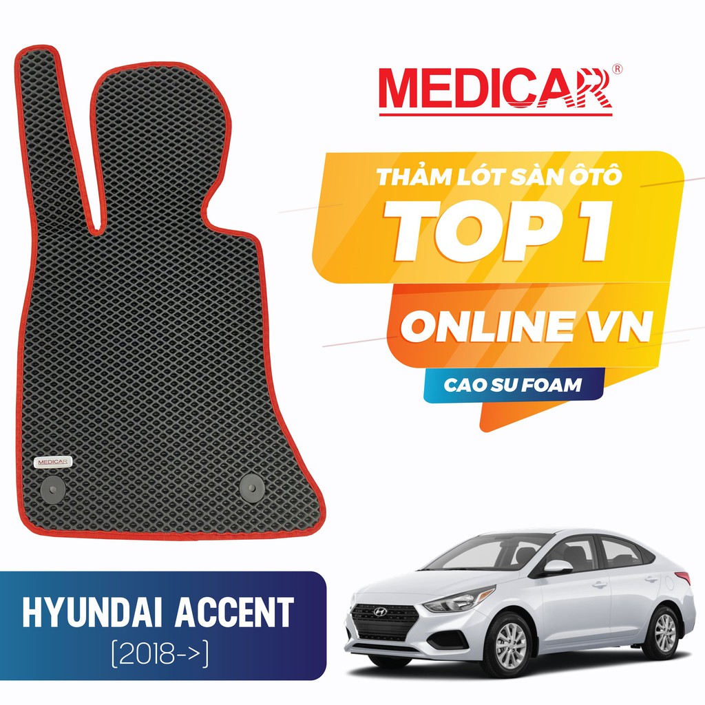 MEDICAR - Thảm Lót Sàn ô tô Hyundai Accent 2018 -> 2021