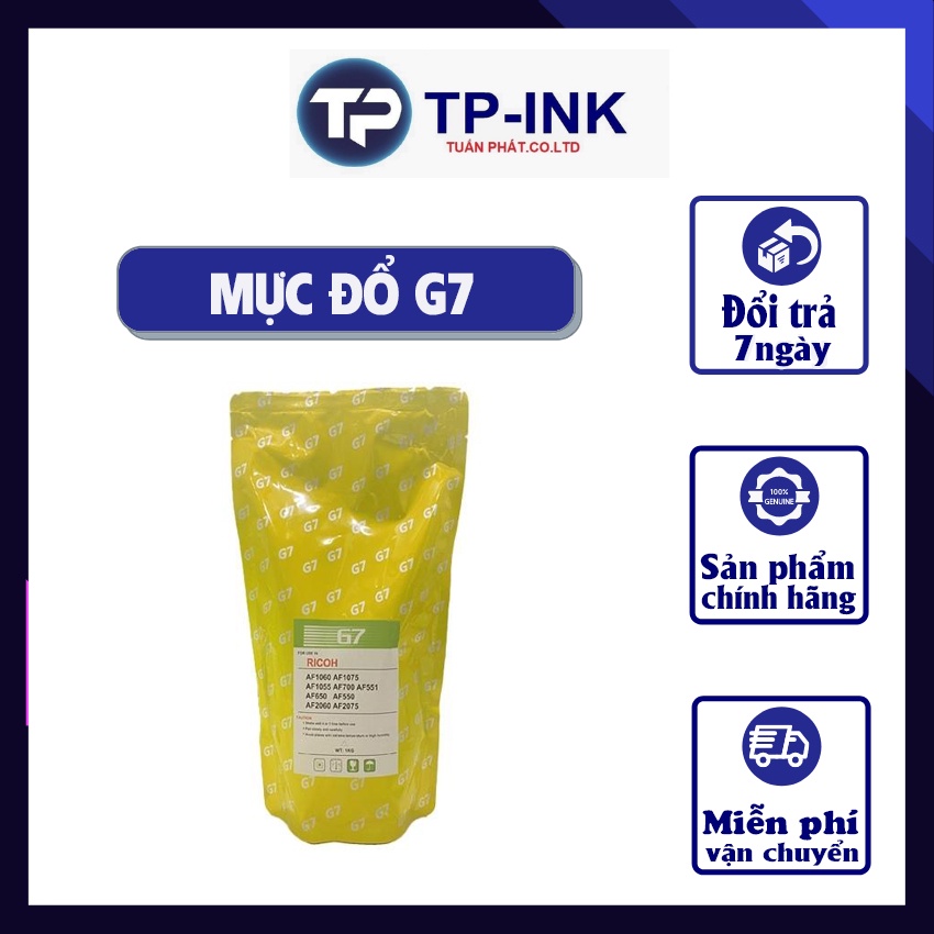 Mực đổ máy photo mã G7 mực đổ máy photo toshiba, ricoh trọng lượng 900g