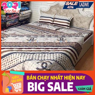 Set 5 Món Bộ chăn hè ga gối 1m8 kèm vỏ gối ôm