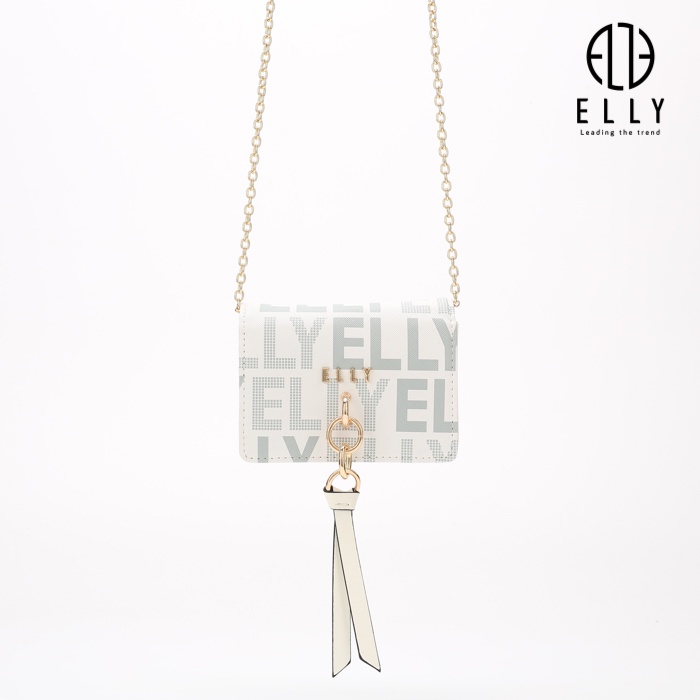 Ví da nữ thời trang ELLY đen, trắng, nâu , phong cách trẻ trung hiện đại bảo hành 3 tháng. Mã EVH87