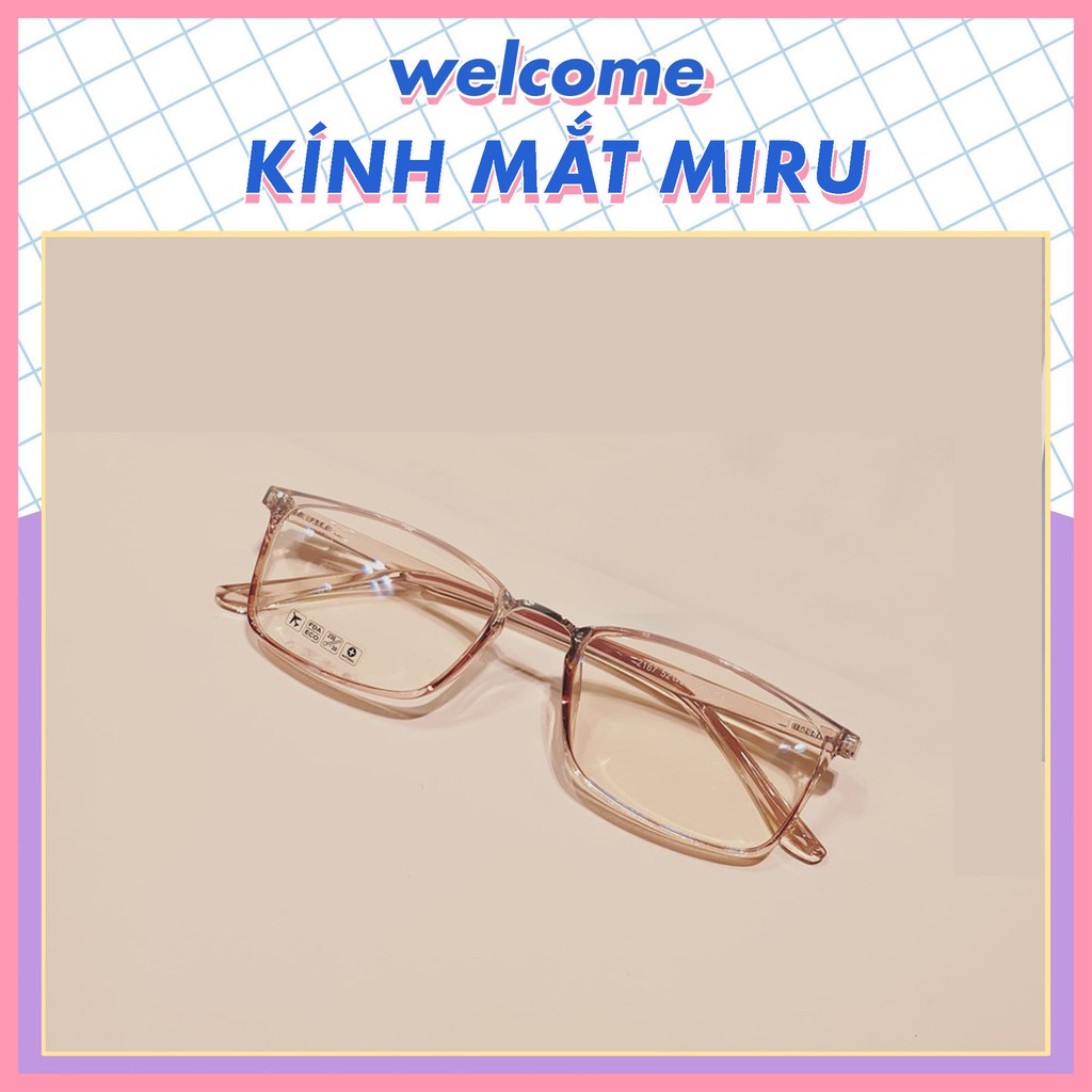 Gọng kính cận nữ MIRU 2167 - mắt chữ nhật nhựa dẻo bền chắc thời trang