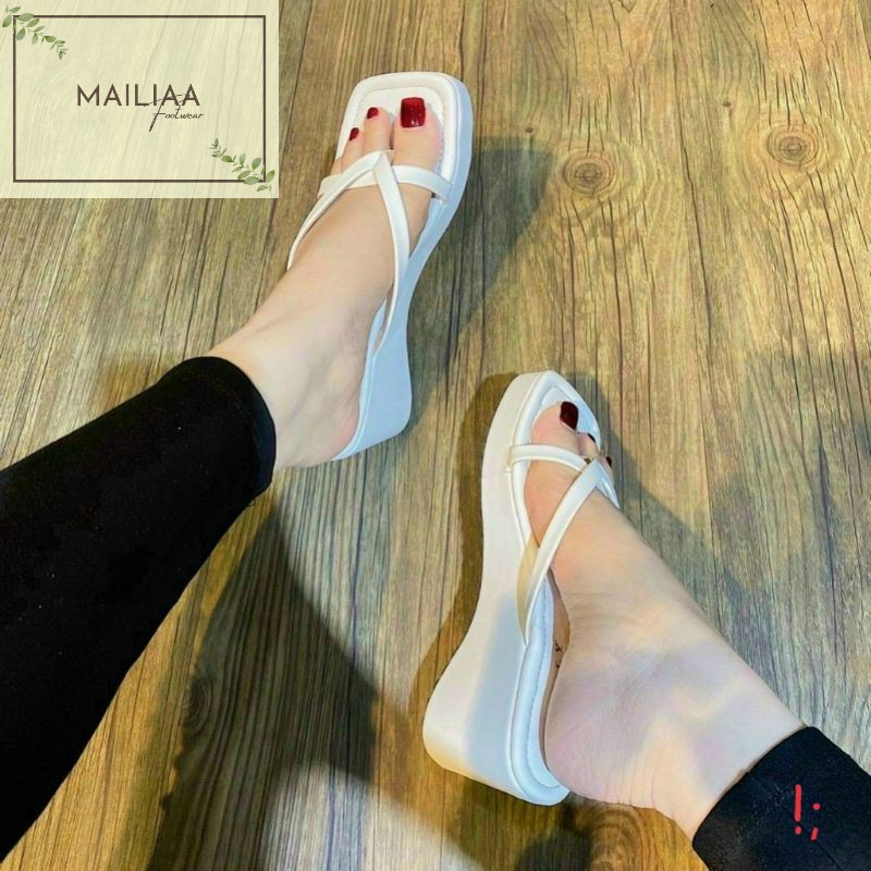 Dép nữ đế xuồng 7 phân MAILIAA quai kẹp xỏ ngón dễ thương
