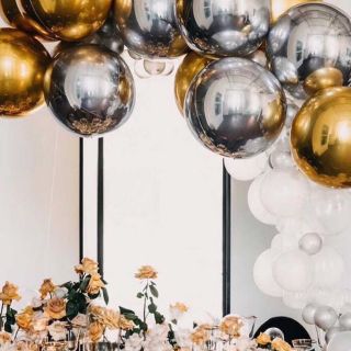 Bóng Tròn Kiếng Nhũ 4D size lớn 60cm