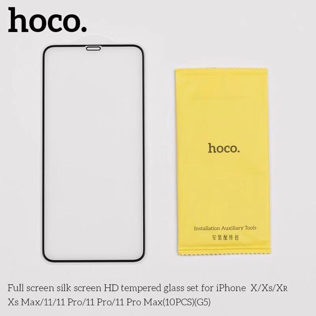 Kính cường lực FULL Màn Hình Hoco G5 cho 7Plus 8Plus XR 11 11PROMAX 12 12Pro 12ProMax 13ProMax FUKISHOP