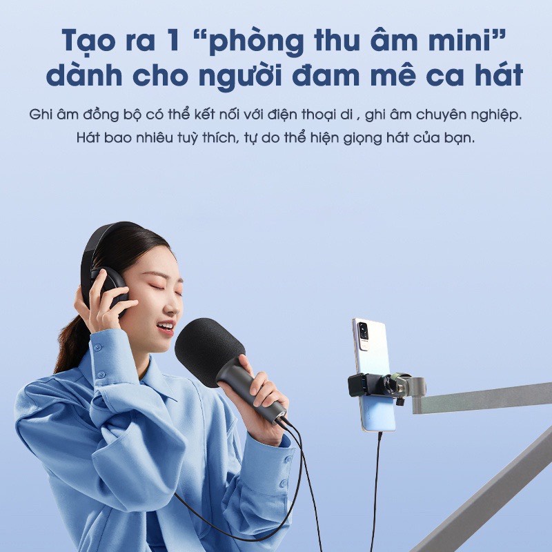 Micro karaoke xiaomi Mijia bluetooth Microphone không dây,công nghệ giảm tiếng ồn thông minh - Ngoc Vien Store