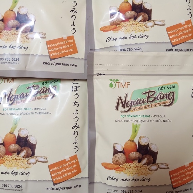 Bột Nêm, Hạt Nêm Ngưu Báng, Hạt Nêm Chay 450gr -Thực Dưỡng.
