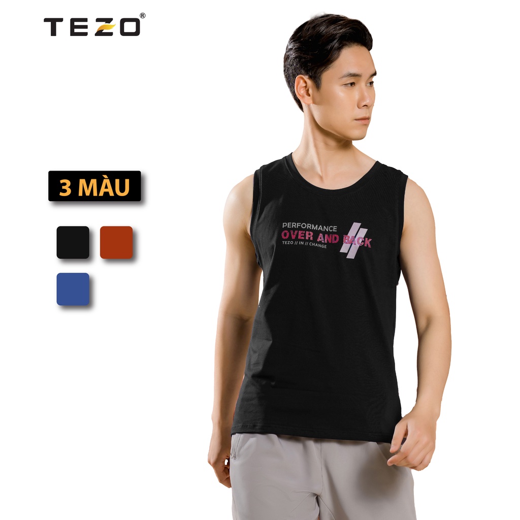 Áo ba lỗ Tezo phối màu năng động thể thao 2203ABLT02