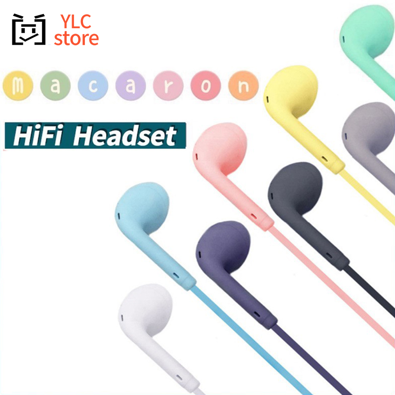 Portable Sport Earphones Wired Super Bass Earphone With Built-in Headphones 3.5mm In-Ear Headphone Hands Free For Smartphones