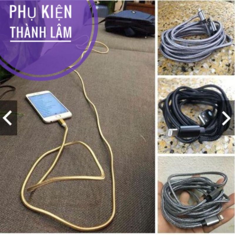 Dây Sạc 3 mét Bọc Dù IPhone,Android, TYPE Ck | BigBuy360 - bigbuy360.vn