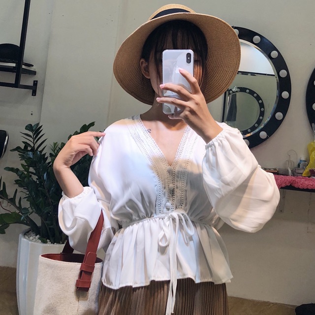Áo sơmi tay bồng