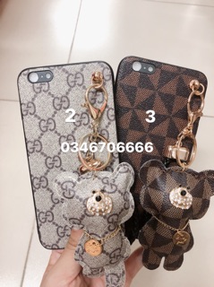 (3 mẫu) Ốp Thương hiệu gấu da IPHONE