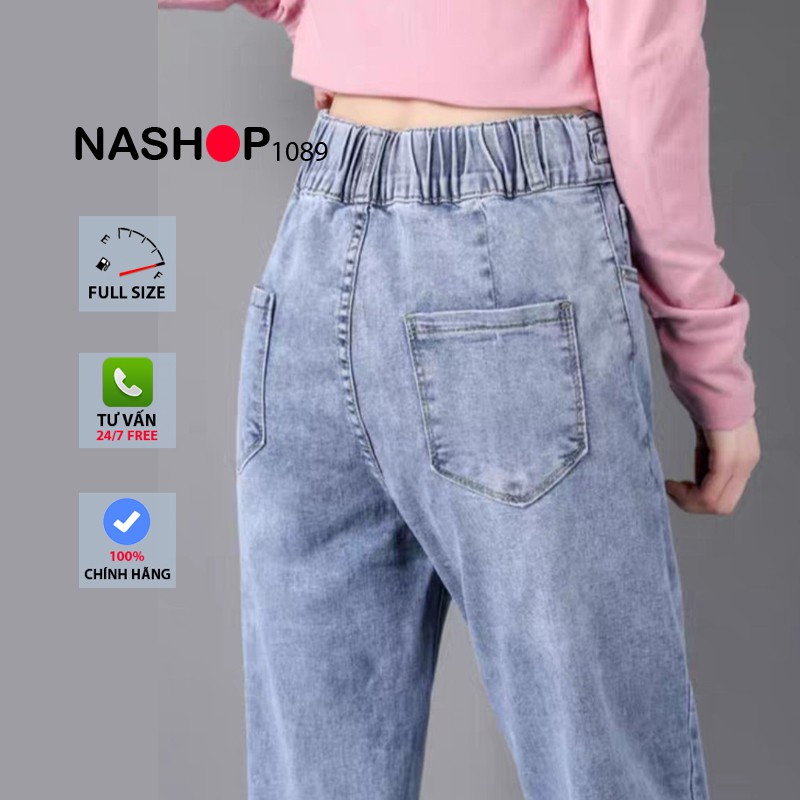 Quần bò baggy nữ quần jean baggy nữ quần jeans nữ lưng cao cạp cao quần nữ đẹp 3 size S M L hot năm 2021 QT18 | BigBuy360 - bigbuy360.vn