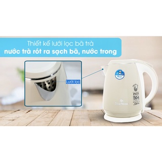 Bình đun siêu tốc Bluestone 1.5 lít KTB-3453 kem