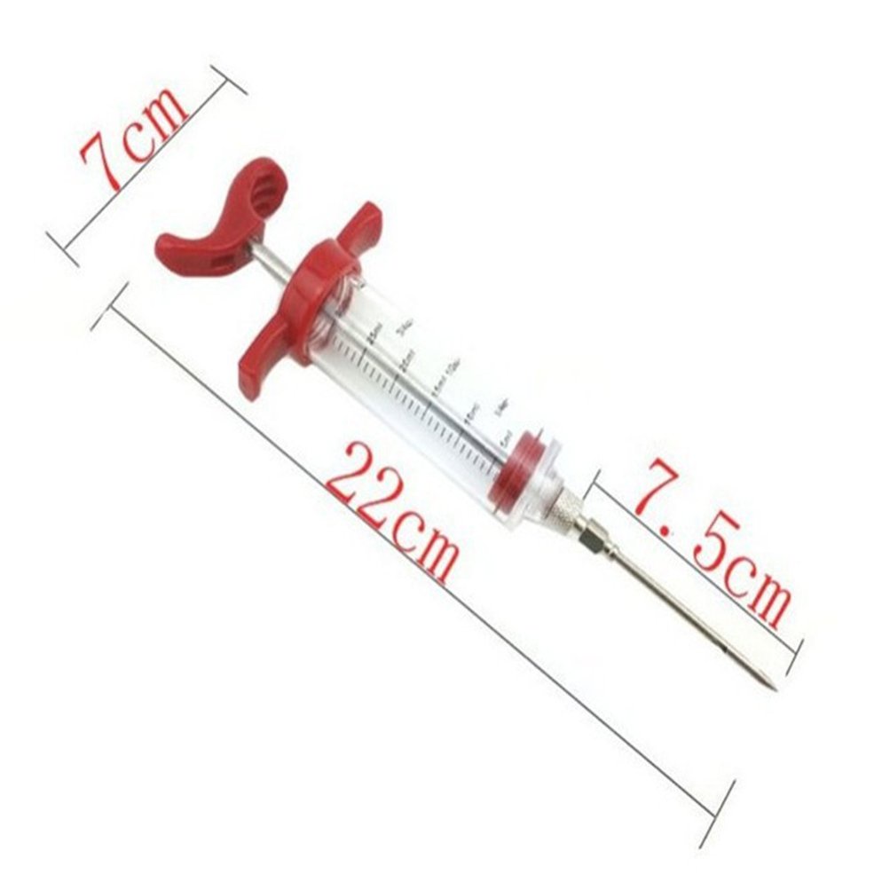 Qft346 Bbq Meat Syringe Marinade Injector Turkey Chicken Flavor Syringe