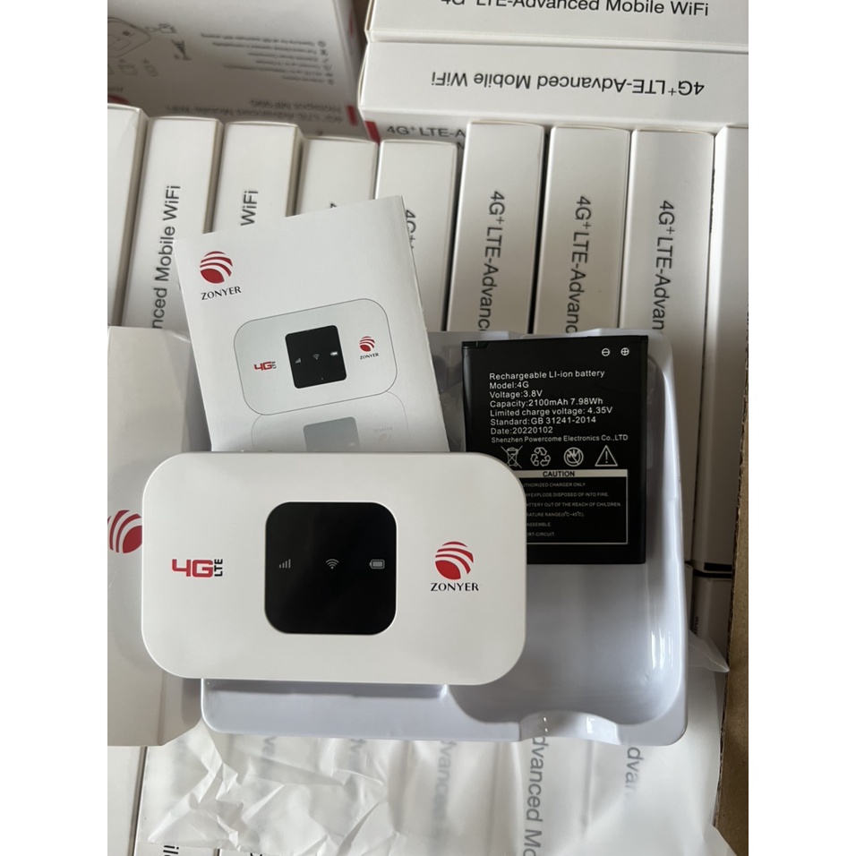 CHÍNH HÃNG  Điểm Bộ phát SÓNG Wifi di động 4G LTE ZONYER MF995 150Mbps