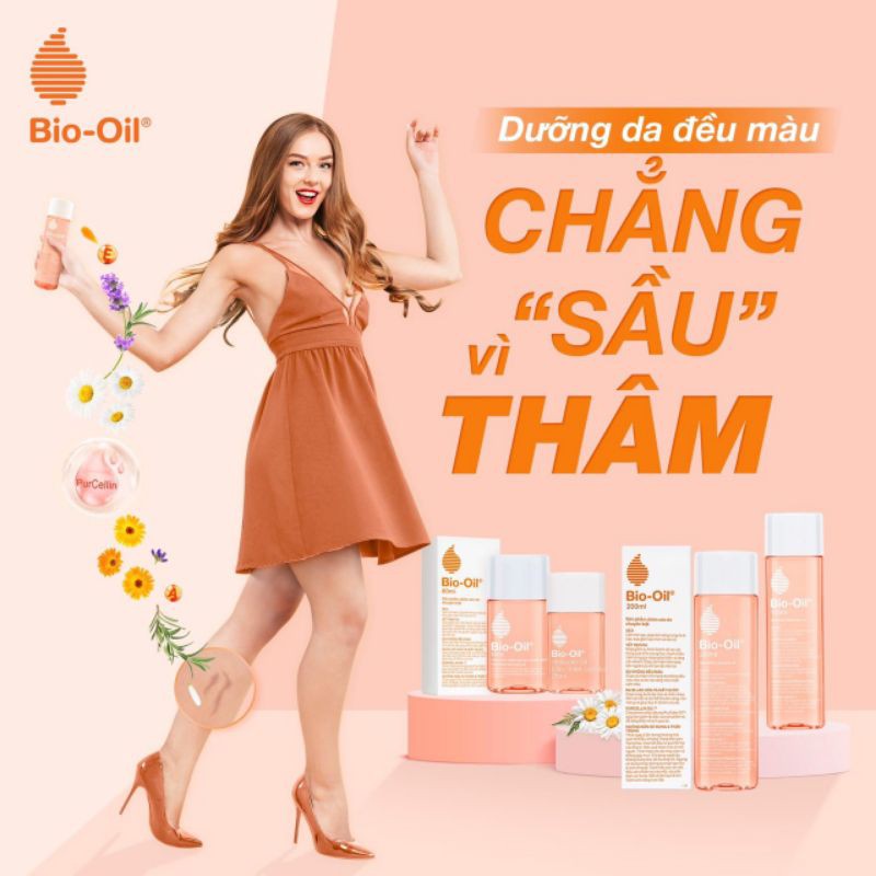 BIO-OIL 25ml/60ml/125ml/200ml   mờ Sẹo, Rạn Da, lão hóa da , bán chạy Pháp , Mỹ, Úc nhập khẩu chính hãng..