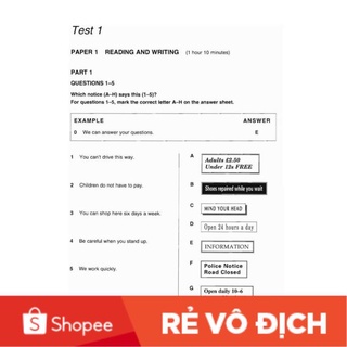 Key English Test (KET) - full 7q - Tặng Audio