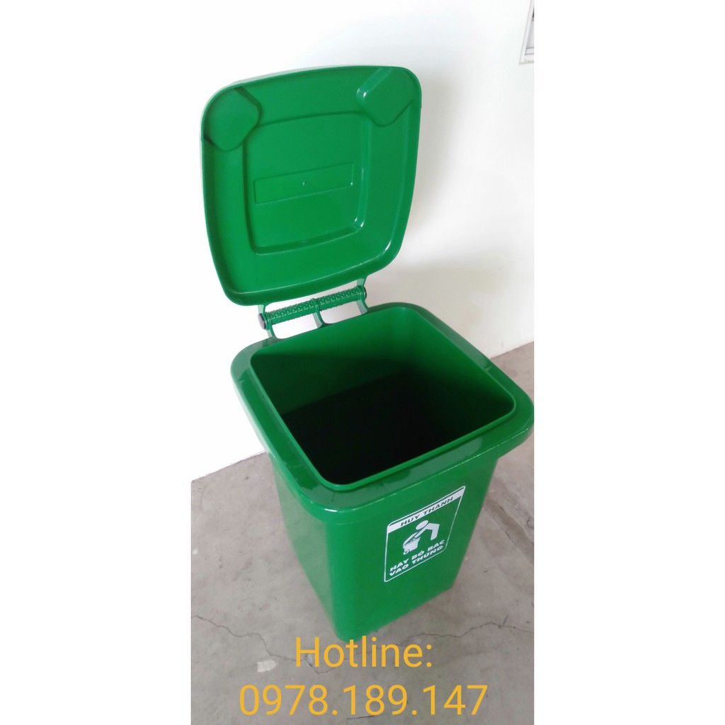 THÙNG RÁC NHỰA HDPE 60 LÍT - 0978189147