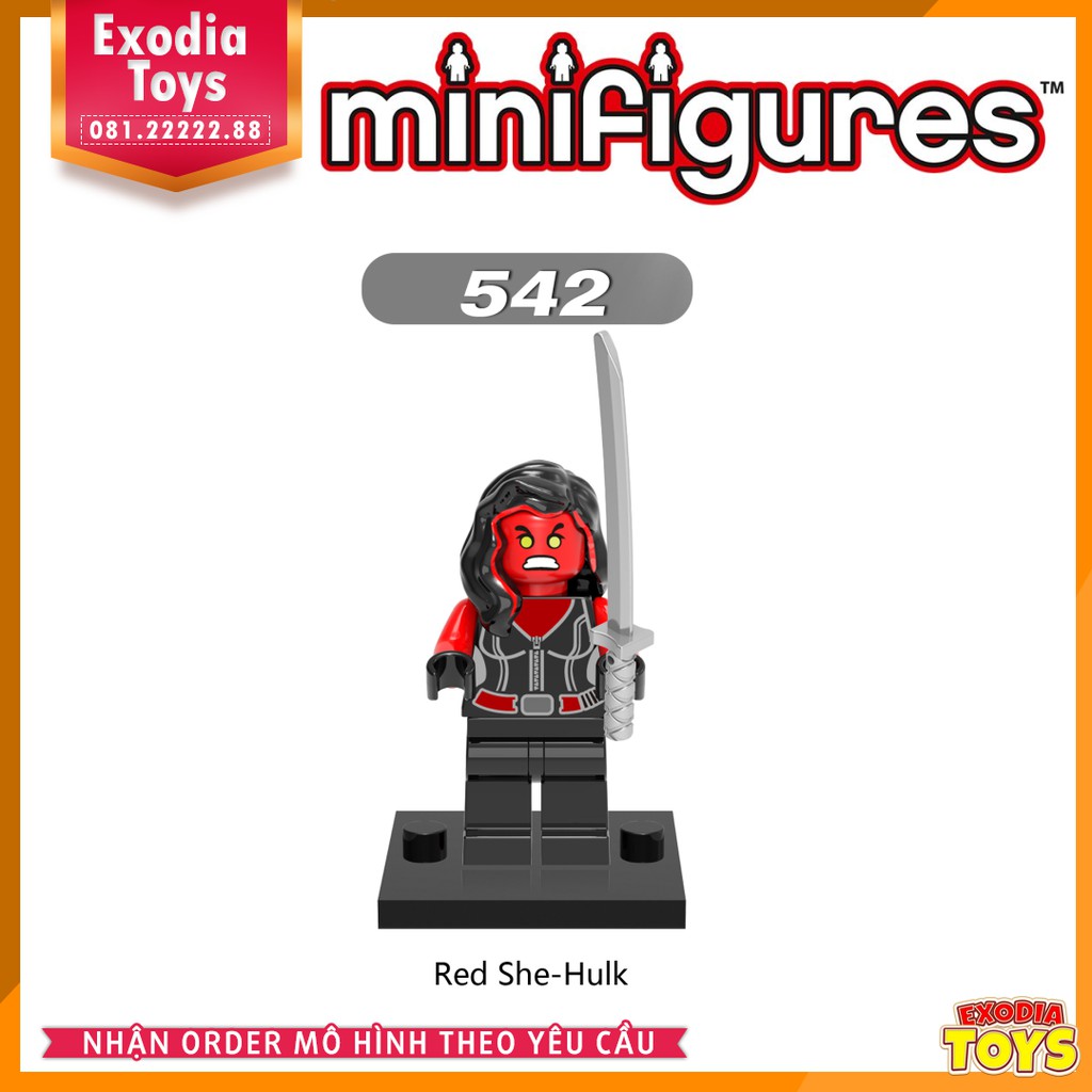 Xếp hình minifigure nhân vật siêu anh hùng vũ trụ Marvel - Đồ Chơi Lắp Ghép Sáng Tạo - X0151