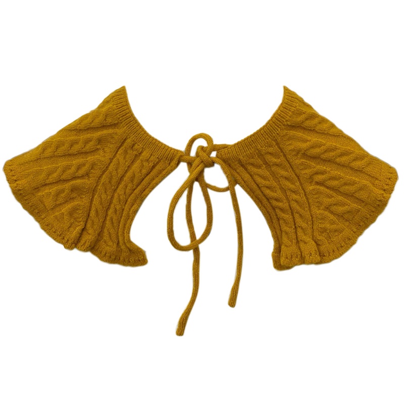 Khăn Choàng Cổ Đan Móc Kẻ Sọc Giữ Ấm Thời Trang Cho Nữ