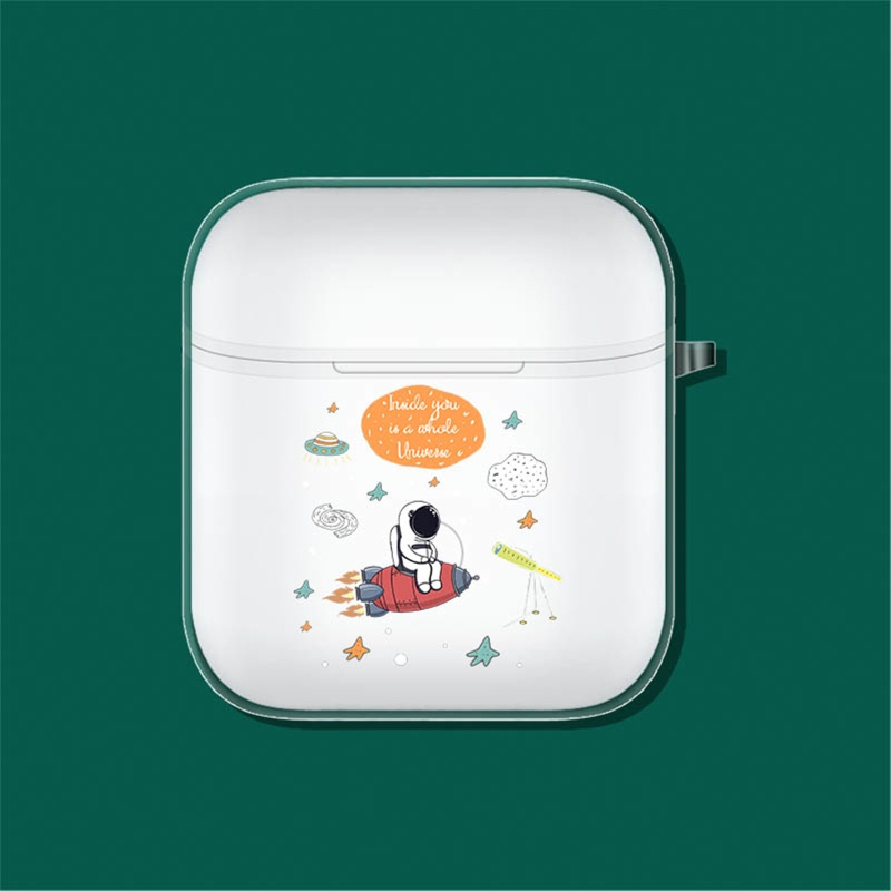 Vỏ Bọc Bảo Vệ Hộp Sạc Tai Nghe QCY T8 Bằng TPU Trong Suốt Giá Đỡ
