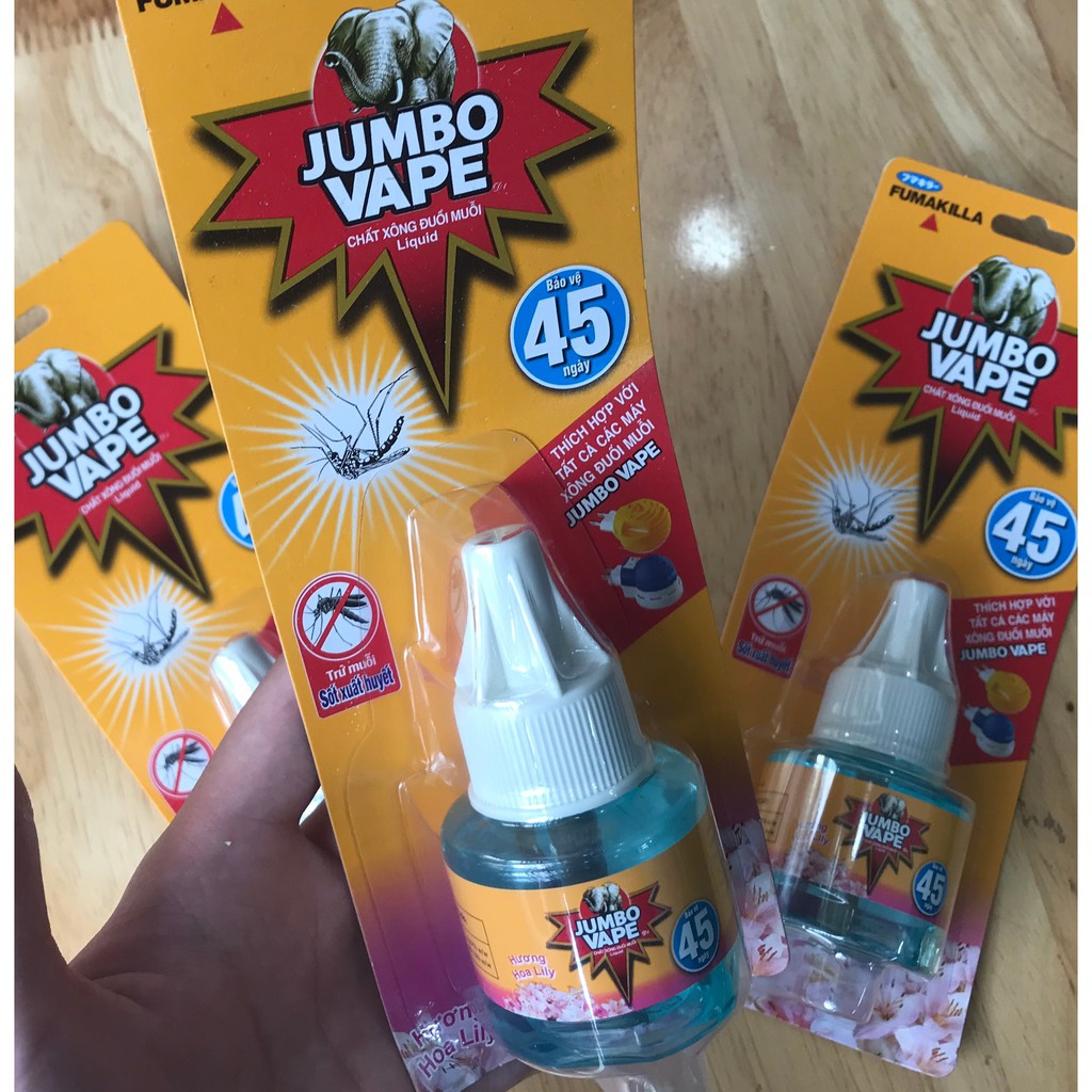 Tinh dầu đuổi muỗi Jumbo Vape 45 ngày